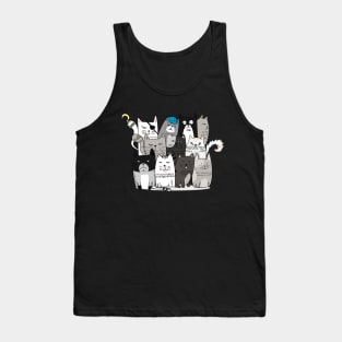 Cats gang, funny cat Tank Top